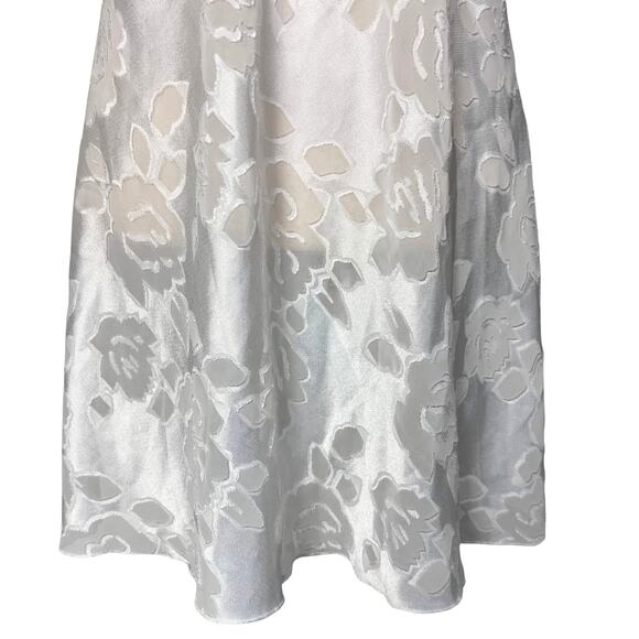 Vintage Victoria’s Secret White Satin Floral Slip Dress Bridal Y2K Honeymoon - Picture 4 of 7